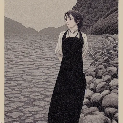 Prompt: emma watson by by Hasui Kawase