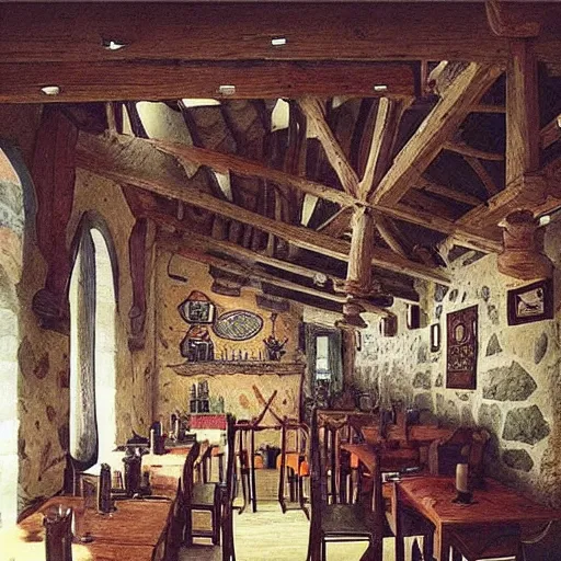 Prompt: “ medieval tavern ”