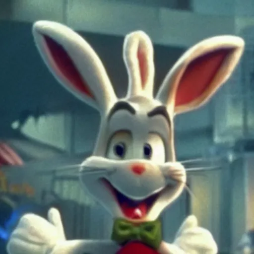 Image similar to bugs bunny screenshot from marvel movie