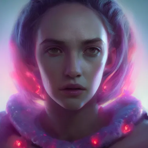 Image similar to A beautiful portrait of huggy-wuggy from poppy playtime video game, fullbody, ultra high detailed, glowing lights, oil painting, Greg Rutkowski, Charlie Bowater, Beeple, unreal 5, DAZ, hyperrealistic, octane render, RPG portrait, dynamic lighting, fantasy art, beautiful face