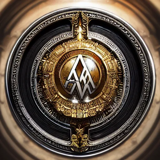 Image similar to a and w logo, digital art, cosmic, 3 d high definition, trending on art station, photorealistic, high resolution, 8 k, octane, hyper detailed, insane details, intricate, elite, ornate, elegant trend, highly detailed and intricate, sharp focus, photography, unreal engine