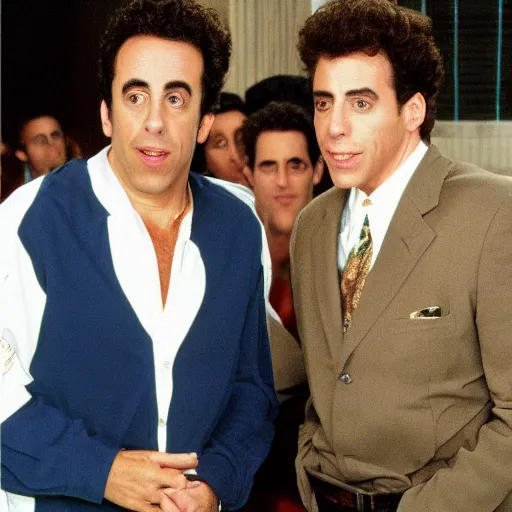 Image similar to jerry seinfeld and cosmo kramer