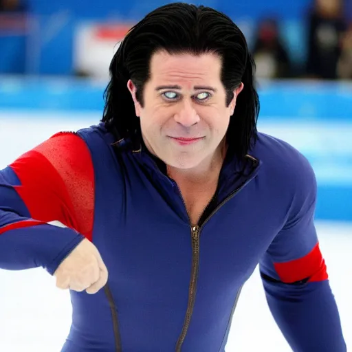 Image similar to glenn danzig ice skating at the olympics