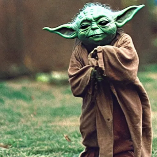 Image similar to yoda performing at woodstock