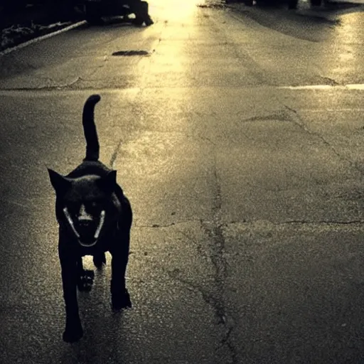 Image similar to angry dog photo dramatic lighting