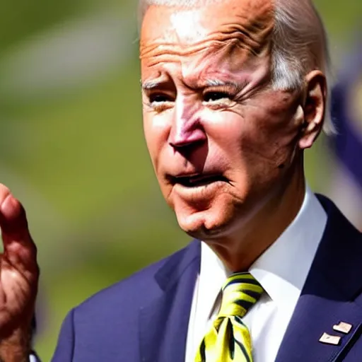 Prompt: joe biden the frog