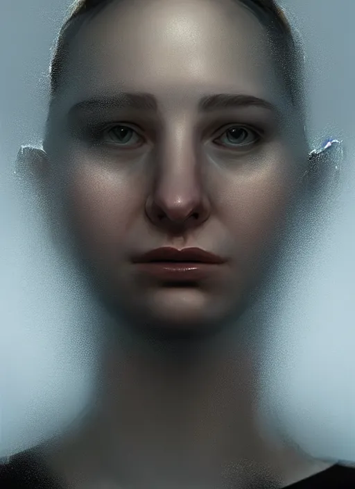 Prompt: epic professional digital portrait art of woman wearing airforce jumpsuit, facing front, digital superfine painting by iris van herpen, artstation, cgsociety, wlop, epic, much wow, much detail, gorgeous, detailed, cinematic, masterpiece