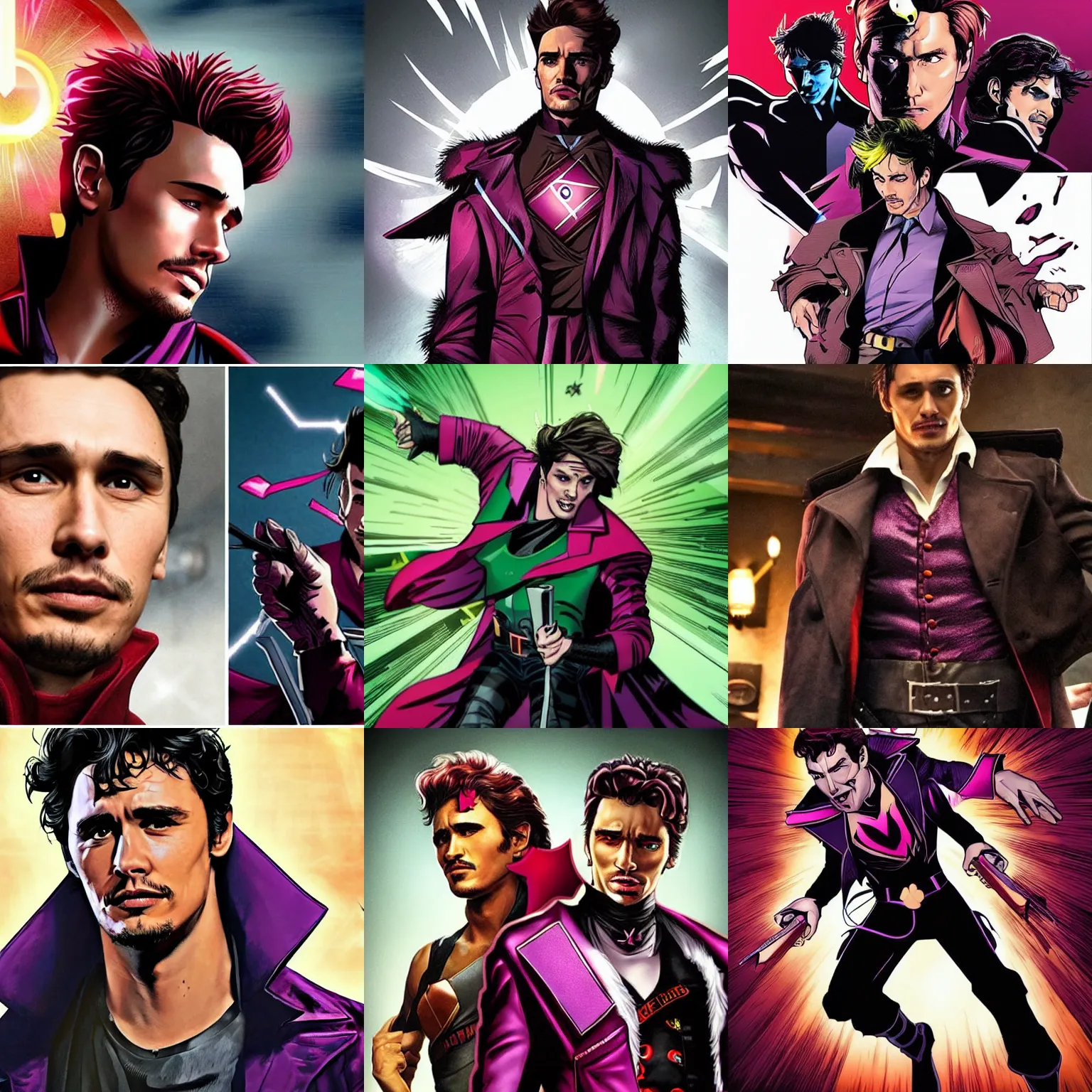 Prompt: James Franco as Gambit