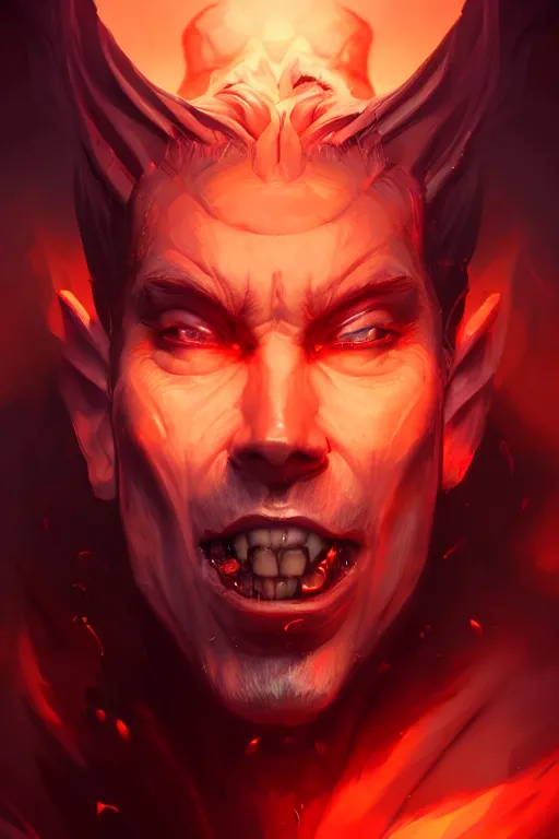 Prompt: the god hades, hellish setting, portrait, sharp focus, digital art, cgsociety, concept art, post processed, dynamic lighting, artstation, by emylie boivin, rossdraws and jazza