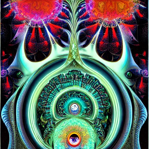 Image similar to ancient fractal alien deities