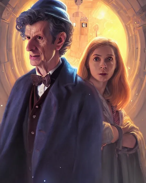 Prompt: doctor who portrait, highly detailed, d & d, fantasy, highly detailed, digital painting, trending on artstation, concept art, sharp focus, illustration, global illumination, ray tracing, realistic shaded, art by artgerm and greg rutkowski and fuji choko and viktoria gavrilenko and hoang lap