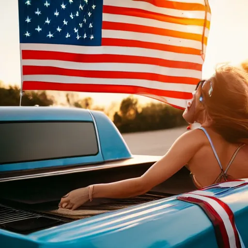 photo of woman in the back of a pickup truck wearing | Stable Diffusion ...