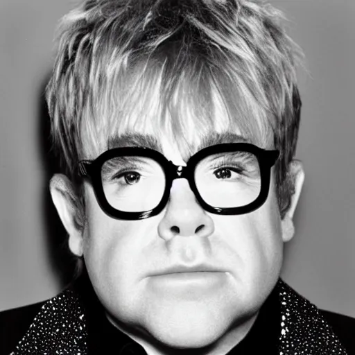Prompt: Elton John Mugshot