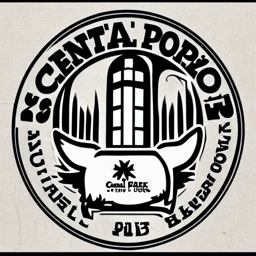 Image similar to “logo for Central Pork, pig, weeds, tall building”