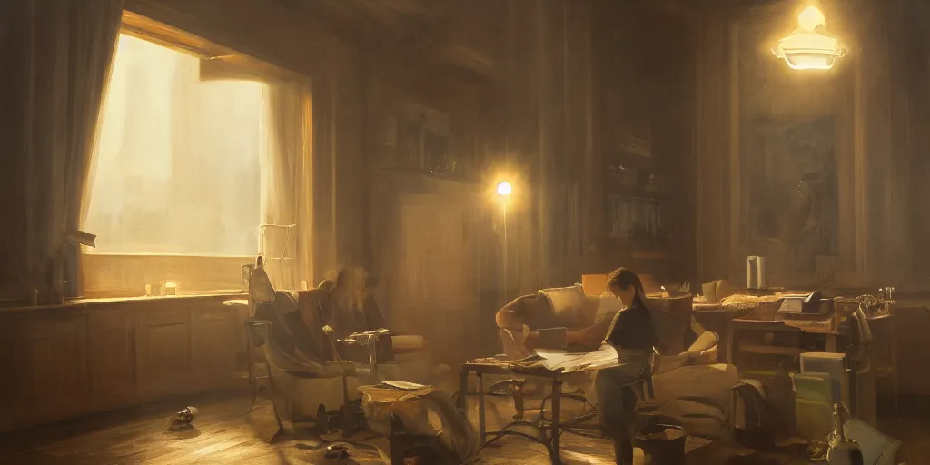 Prompt: knowledge is power, cinematic lighting, detailed oil painting, hyperrealistic, 8k