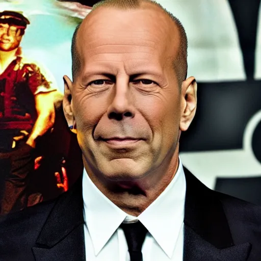 Prompt: Bruce Willis in the style of Sid Meier\'s Civilation 6