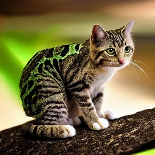 Image similar to cat - frog, nature photography