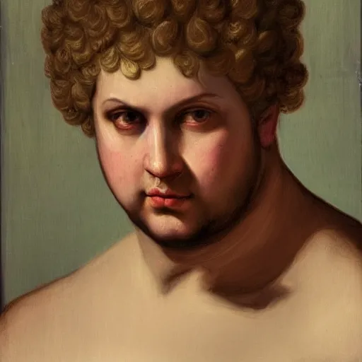 Image similar to A 17th century Baroque Painting of Emperor Nero, portrait of Emperor Nero, grainy, realistic, very realistic, hyperrealistic, highly detailed, very detailed, extremely detailed, very neat, very epic, very cool, detailed, trending on artstation