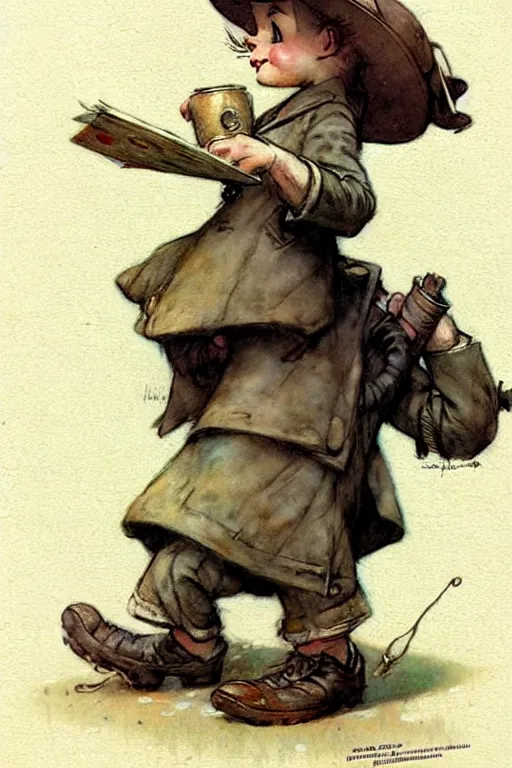 Prompt: (((((1950s adventure book character illustration. muted colors.))))) by Jean-Baptiste Monge !!!!!!!!!!!!!!!!!!!!!!!!!!!