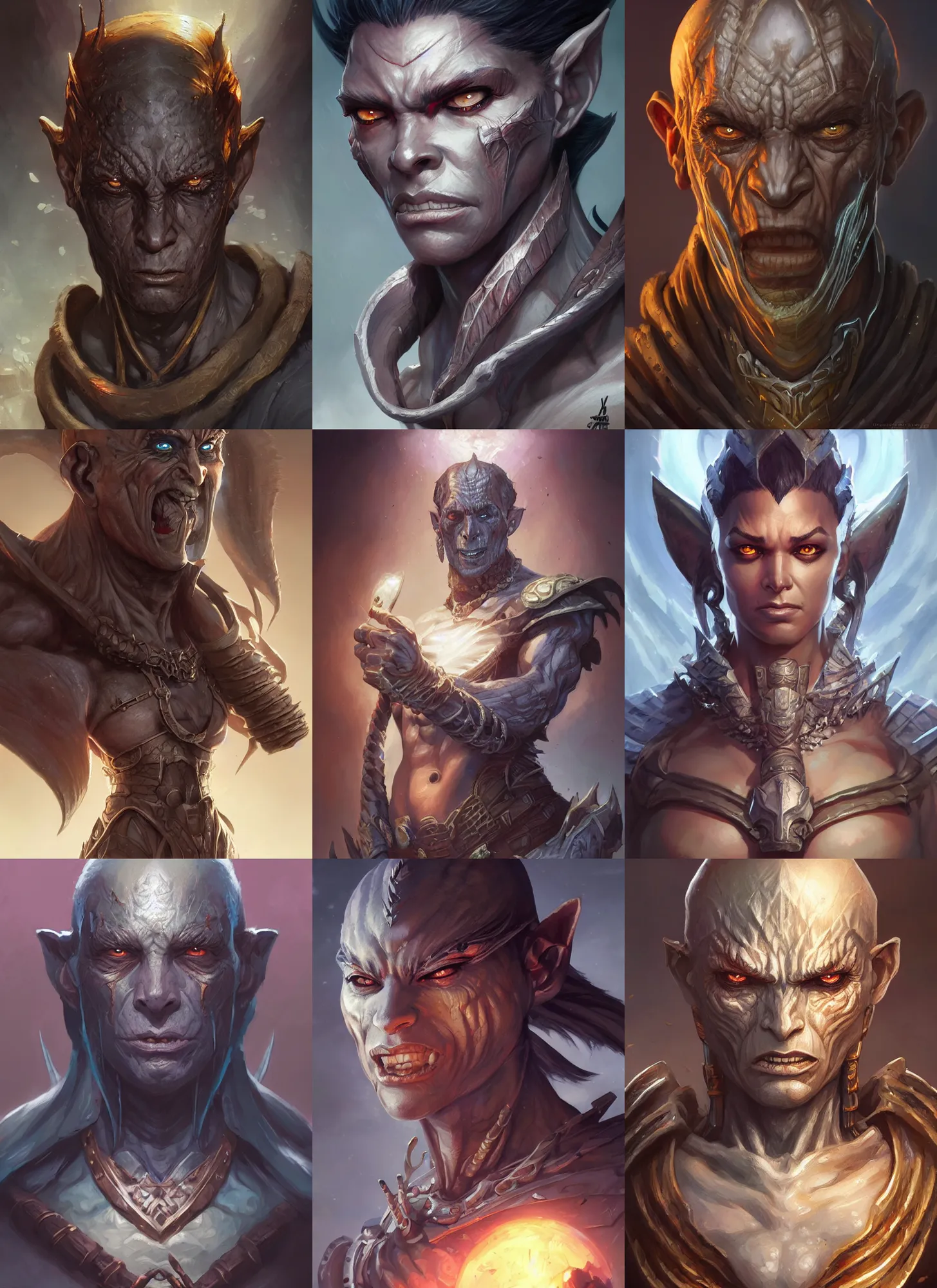 Prompt: githyanki, art by artgerm and greg rutkowski and magali villeneuve, d & d, fantasy, highly detailed, portrait, digital painting, trending on artstation, concept art, sharp focus, illustration