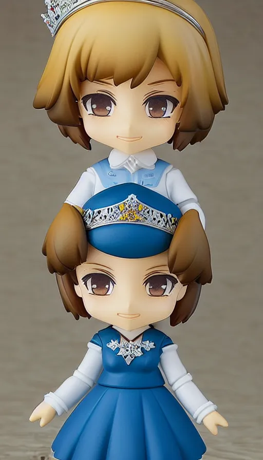 Image similar to nendoroid of princess diana, well - designed, proportional, realistic lighting, detailed face,