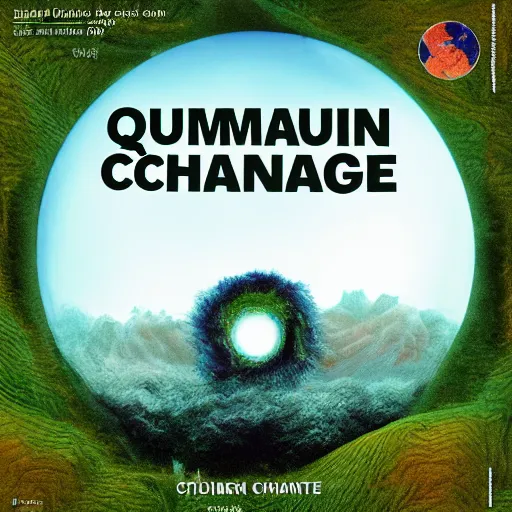 Image similar to quantum mind, climate change, nature, Coverart