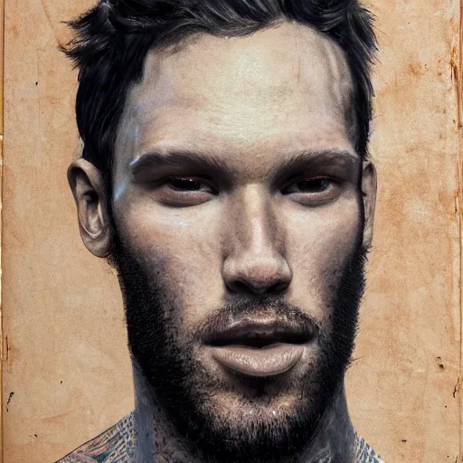 Image similar to giga chad, portrait,