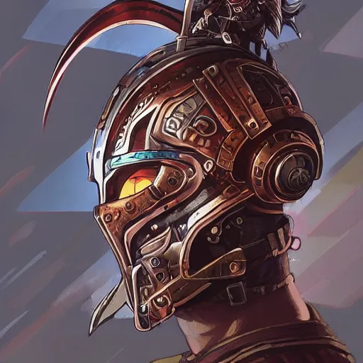 Image similar to cyberpunk viking helmet mask warrior goddess robot ninja fantasy, art gta 5 cover, official fanart behance hd artstation by jesper ejsing, by rhads, makoto shinkai and lois van baarle, ilya kuvshinov, ossdraws