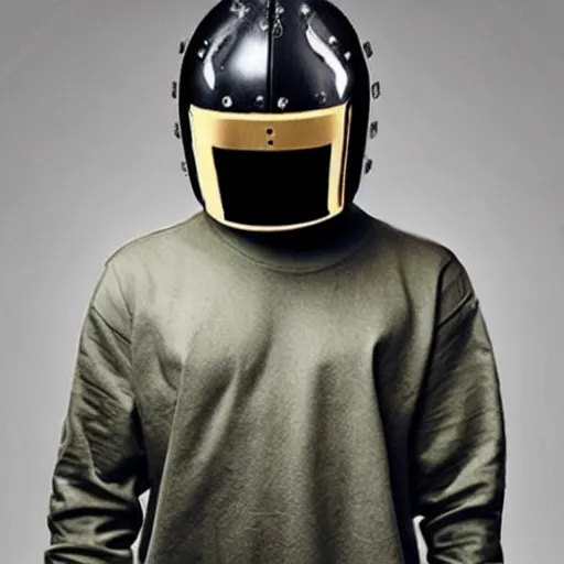 Image similar to yeezy helmet!! fashion designed by ye