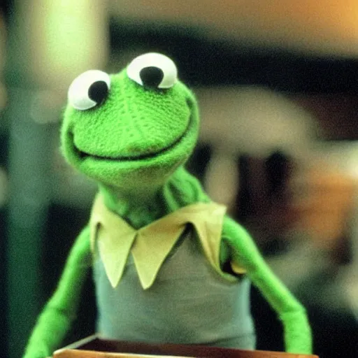 polaroid shot of kermit the frog in the movie the | Stable Diffusion ...