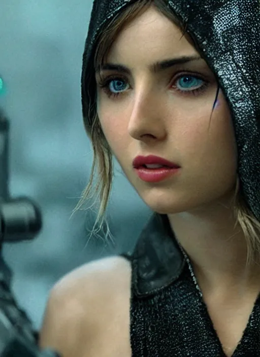 Image similar to film still of Ana de armas as Joi in bladerunner,