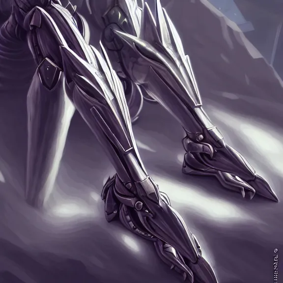 Image similar to very close up foot pov shot, detailed foot shot, feet art pov, hyperdetailed elegant beautiful stunning hot anthropomorphic mecha female dragon giantess laying down showing detailed sharp dragon feet to camera, furry paw pov art, anthro paw art, sharp silver armor, elegant legs, warframe destiny fanart, giantess art, dragon paws, furaffinity, octane