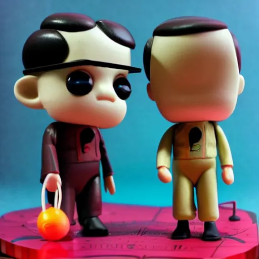 Image similar to alan turing discovering lsd, stop motion vinyl action figure, plastic, toy, butcher billy style