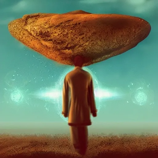 Prompt: “Meaning of life by an AI, concept art”