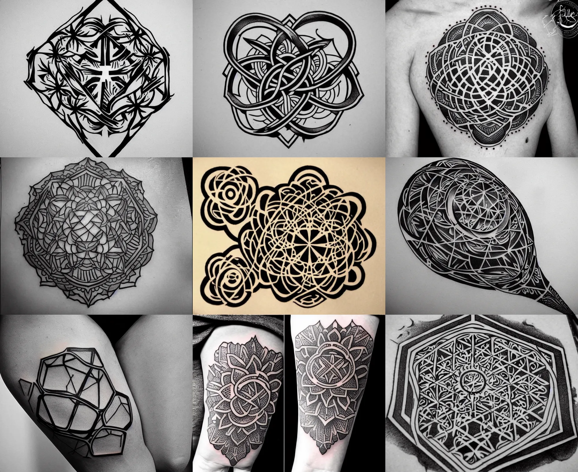 Geometric Tattoo Design High Resolution PNG File - Etsy