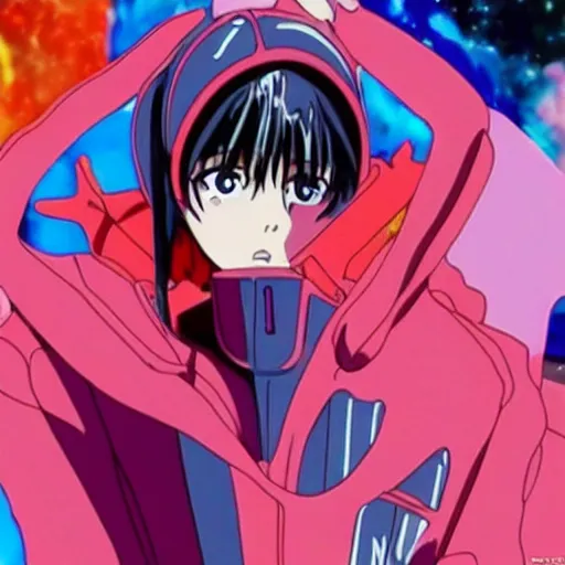 Image similar to Billie Eilish in neon genesis evangelion, anime