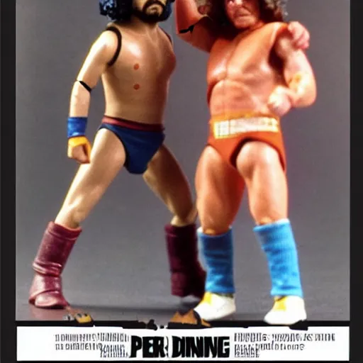 Image similar to peter dinklage 1 9 8 0 s wrestling action figure