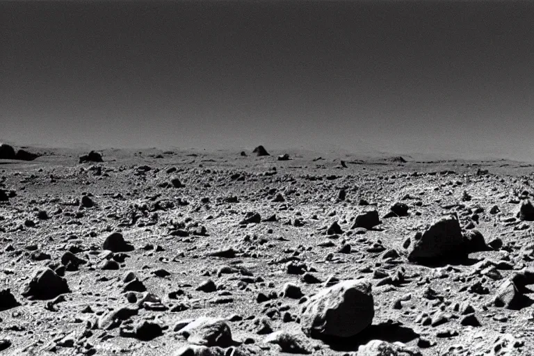 Prompt: a photo taken from a rover on the surface of an asteroid, black and white, spielberg, 3 5 mm film, cinematic 4 k