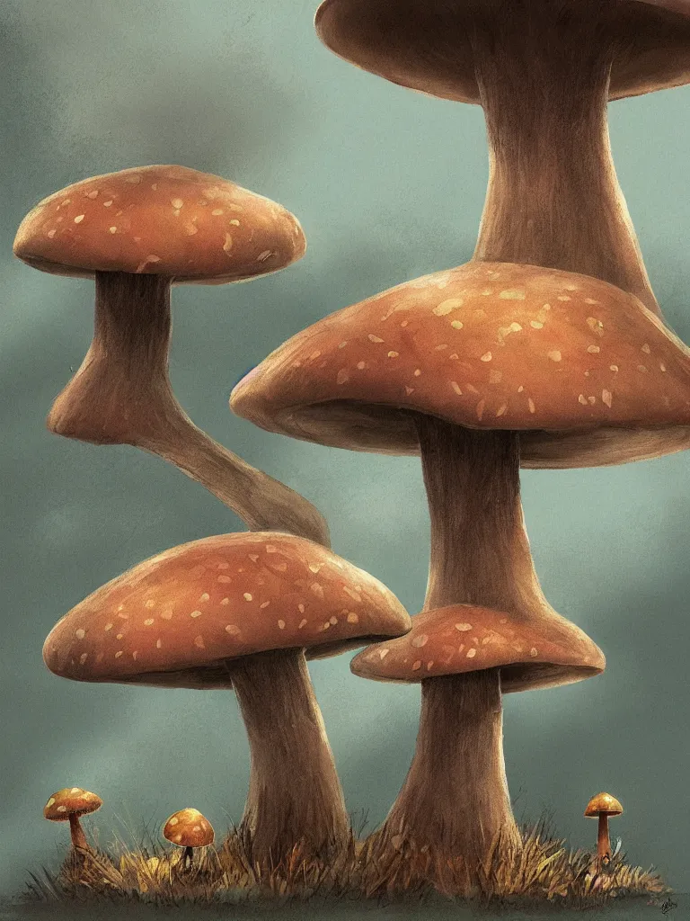 Image similar to sitting on a mushroom by disney concept artists, blunt borders, rule of thirds!