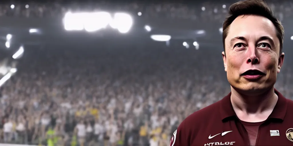 Image similar to Elon Musk in FIFA 22, 4K HD, cinematic view