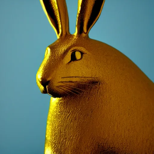 Image similar to the golden hare, by kit williams dramatic lighting, smooth, sharp focus, extremely detailed