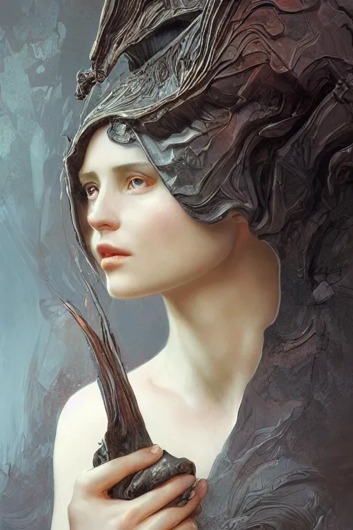 Image similar to gnome dreamer, physically accurate, moody dynamic lighting, very very intricate, very very elegant, highly detailed, digital painting, artstation, HR GIGER, Hieronymus Bosch, Francis Bacon, concept art, smooth, very beautiful, sharp focus, illustration, art by artgerm and greg rutkowski and alphonse mucha