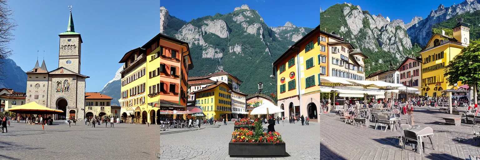 Prompt: Waltherplatz in Bolzano/Bozen