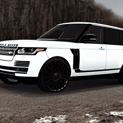 Prompt: black range rover, photorealistic, highly detailed