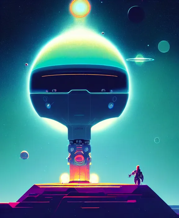 Image similar to robotic expedition of star birth by christopher balaskas and anton fadeev and beeple and norman rockwell, asymmetrical!!, asymmetry!!, hyperrealistic, energy motes, solarpunk, high contrast, intricate details, ultra detailed, space, nebula, sharp focus, astronomy, architecture concept, crisp edges, sharp edges, hdr, mist, reflections