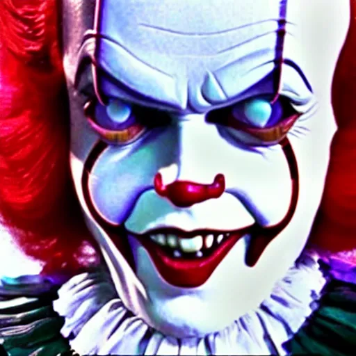 Prompt: Pennywise as Willy Wonka 4K quality super realistic