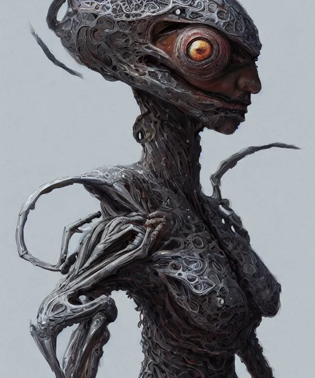 Prompt: hziulquoigmnzhah, head dangling underneath body!!!!, spherical body, elongated arms, short legs, fantasy, intricate, elegant, highly detailed, digital painting, artstation, concept art, matte, sharp focus, illustration, art by keith thompson and christopher lane