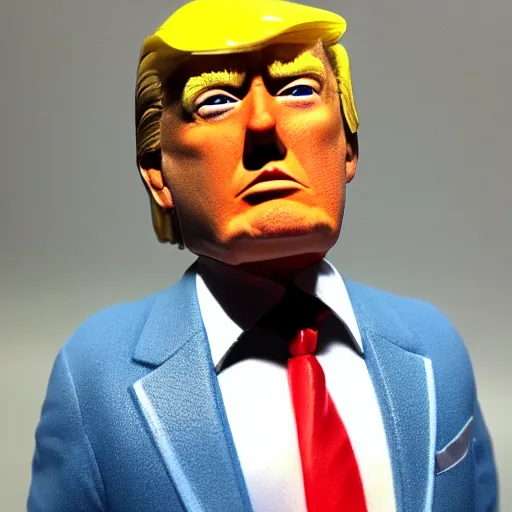 Prompt: Donald Trump action figure