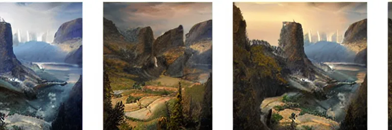 Image similar to matte painting