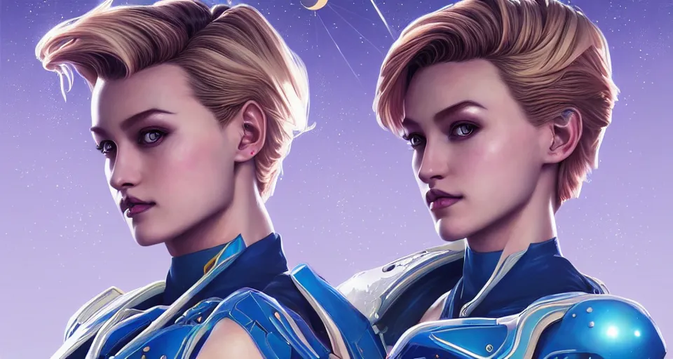 Image similar to symmetry!! portrait of sailor uranus! alien in the style of horizon zero dawn, machine face, intricate, elegant, highly detailed, digital painting, artstation, concept art, smooth, sharp focus, illustration, art by artgerm and ross tran and greg rutkowski and alphonse mucha, 8 k